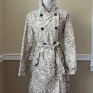 Banana Republic Madmen Leopard Trench Size M